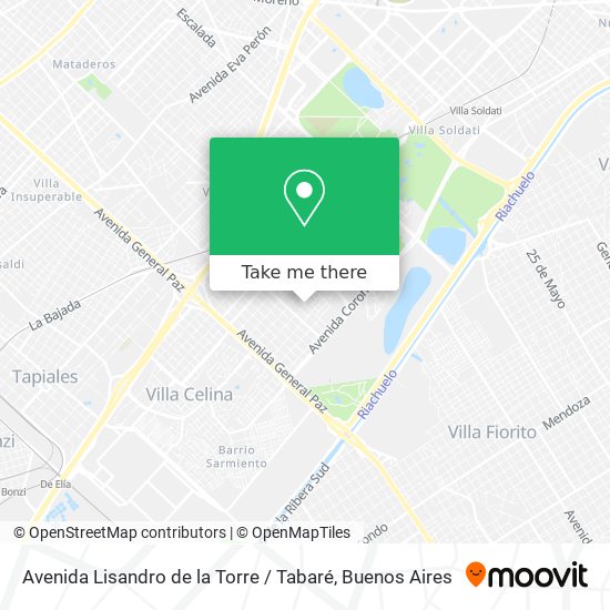 Mapa de Avenida Lisandro de la Torre / Tabaré