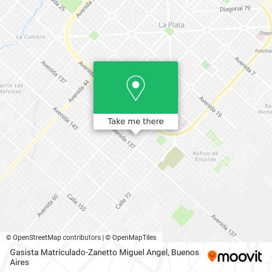 Mapa de Gasista Matriculado-Zanetto Miguel Angel