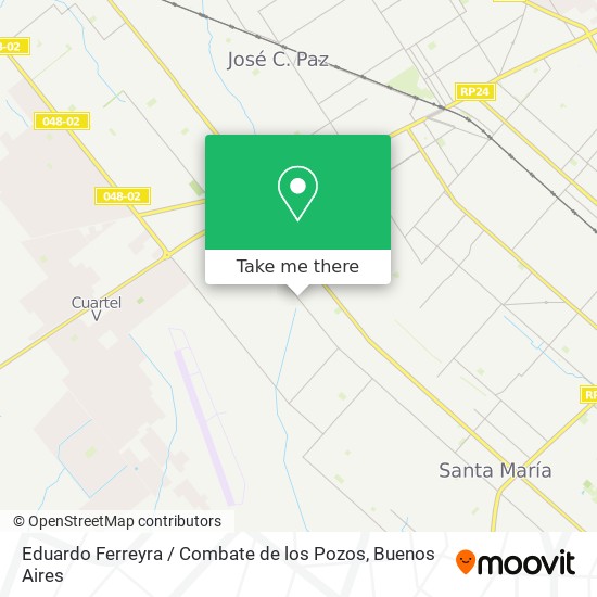 Mapa de Eduardo Ferreyra / Combate de los Pozos