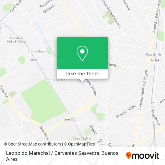 Mapa de Leopoldo Marechal / Cervantes Saavedra
