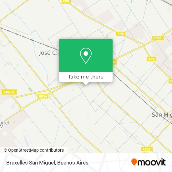 Mapa de Bruxelles San Miguel