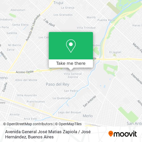 Mapa de Avenida General José Matias Zapiola / José Hernández