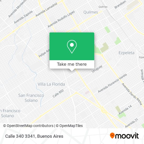 Calle 340 3341 map