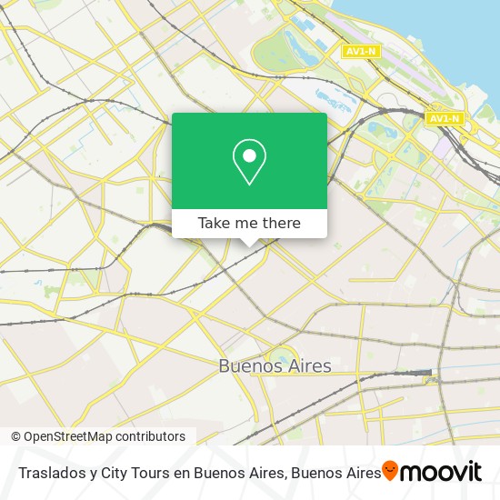 Mapa de Traslados y City Tours en Buenos Aires