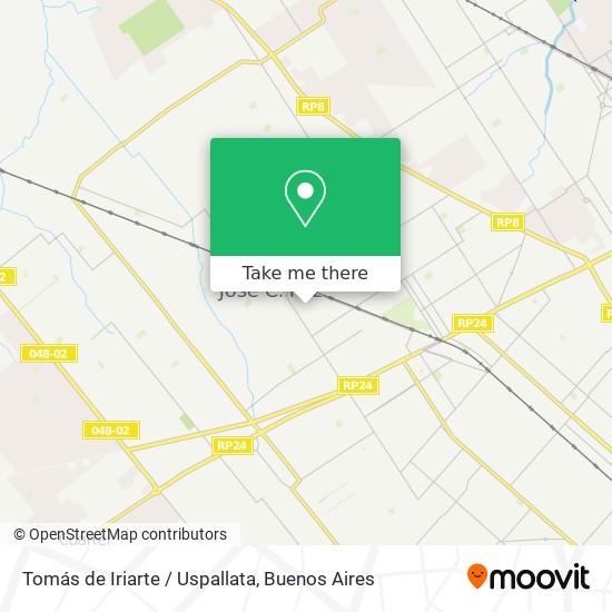 Mapa de Tomás de Iriarte / Uspallata