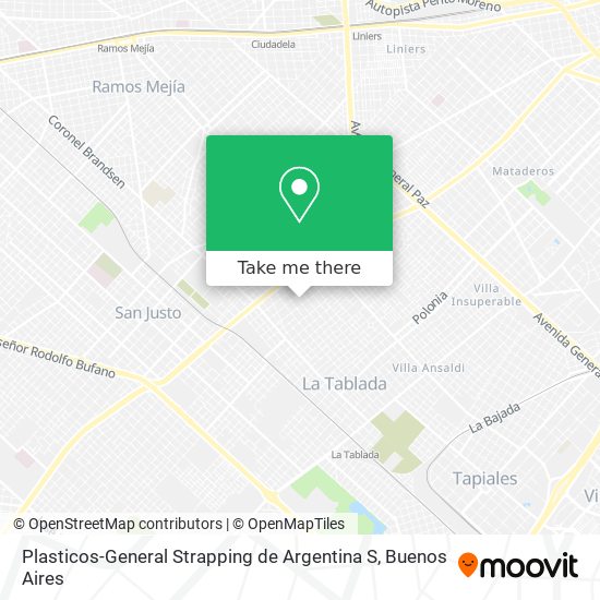 Mapa de Plasticos-General Strapping de Argentina S