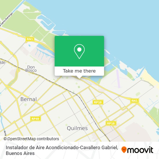 Instalador de Aire Acondicionado-Cavallero Gabriel map