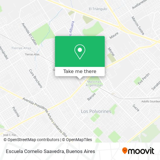 Escuela Cornelio Saavedra map
