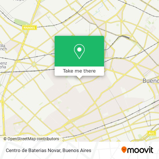 Mapa de Centro de Baterias Novar