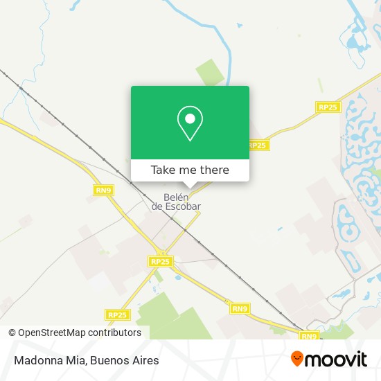 Madonna Mia map