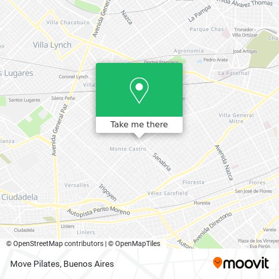 Move Pilates map