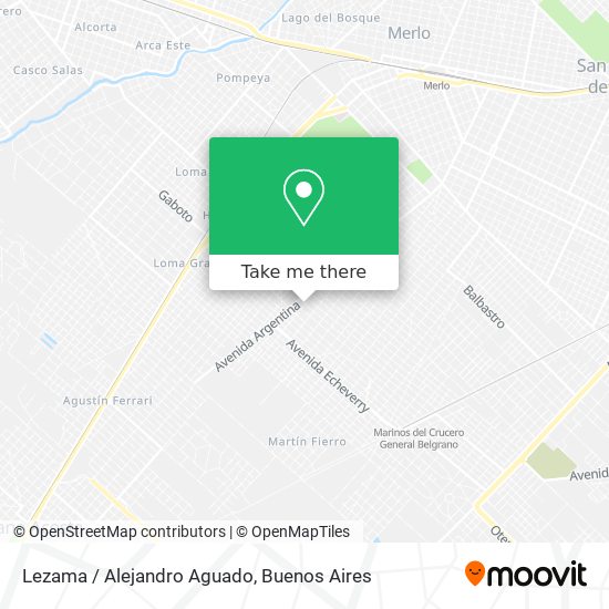 Lezama / Alejandro Aguado map