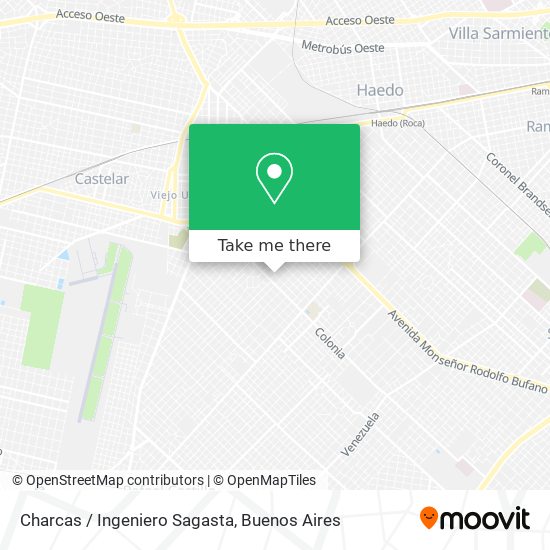 Charcas / Ingeniero Sagasta map