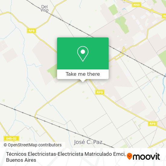 Mapa de Técnicos Electricistas-Electricista Matriculado Emci