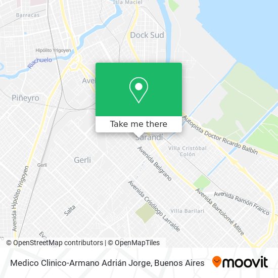 Medico Clinico-Armano Adrián Jorge map