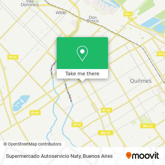 Mapa de Supermercado Autoservicio Naty