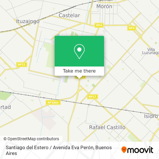 Santiago del Estero / Avenida Eva Perón map