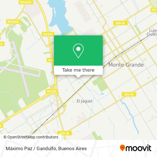 Máximo Paz / Gandulfo map