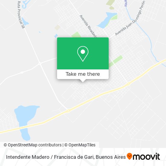 Intendente Madero / Francisca de Gari map