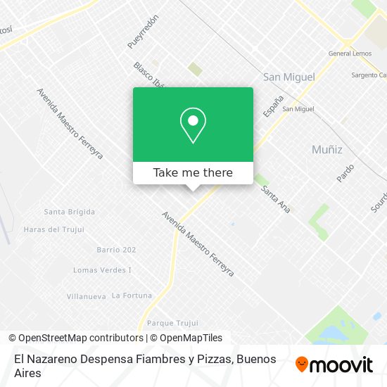 El Nazareno Despensa Fiambres y Pizzas map