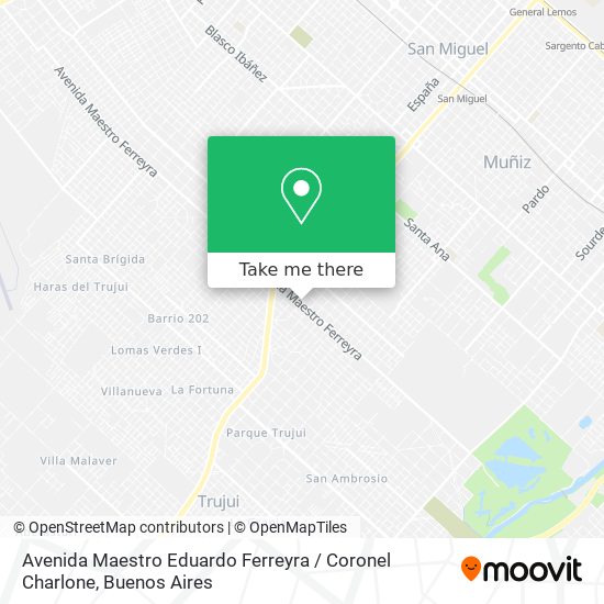 Avenida Maestro Eduardo Ferreyra / Coronel Charlone map