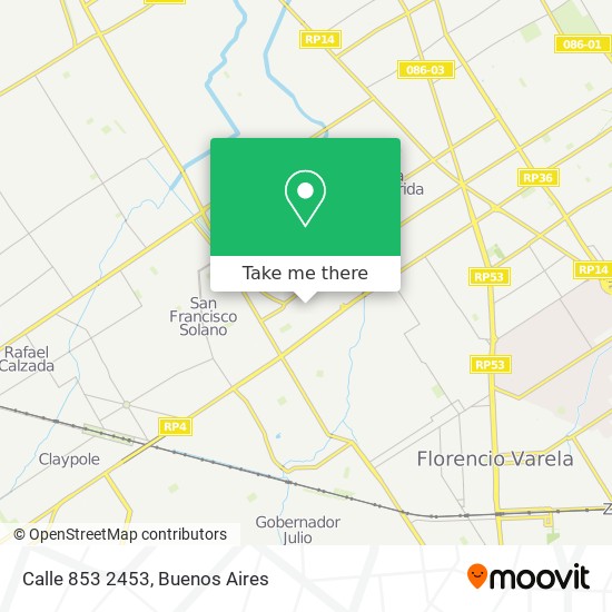 Calle 853 2453 map