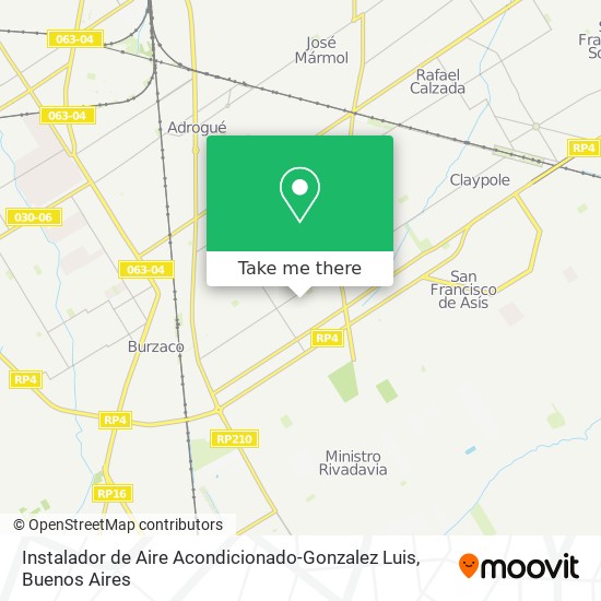 Instalador de Aire Acondicionado-Gonzalez Luis map