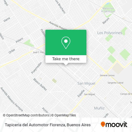 Tapiceria del Automotor Fiorenza map
