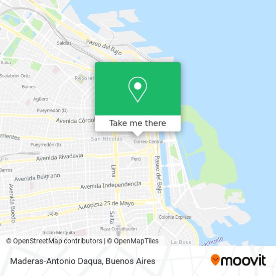 Maderas-Antonio Daqua map