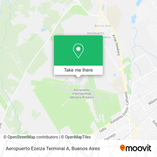 Aeropuerto Ezeiza Terminal A map