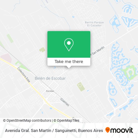 Mapa de Avenida Gral. San Martín / Sanguinetti