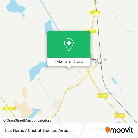 Las Heras / Chubut map
