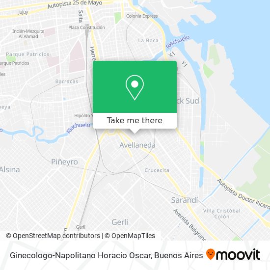 Ginecologo-Napolitano Horacio Oscar map