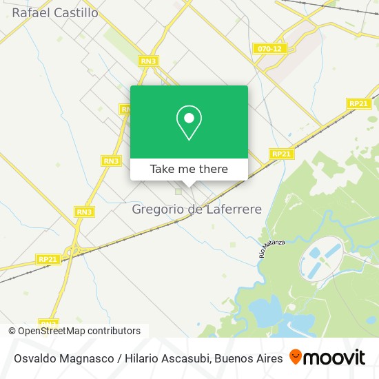 Mapa de Osvaldo Magnasco / Hilario Ascasubi
