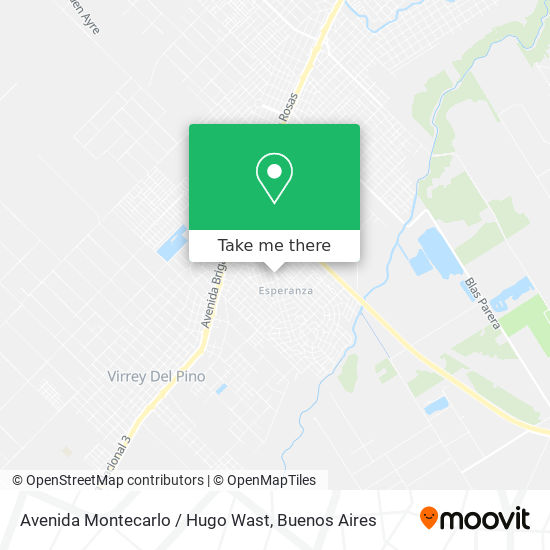 Avenida Montecarlo / Hugo Wast map