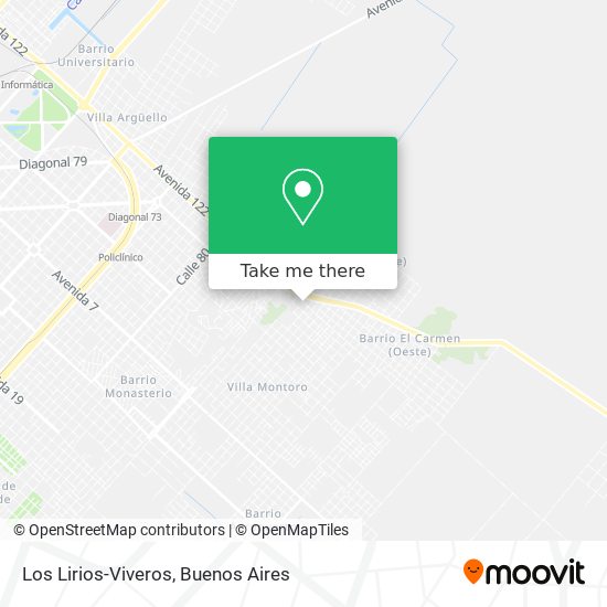 Mapa de Los Lirios-Viveros