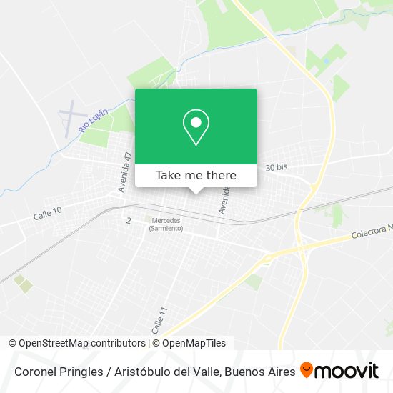 Coronel Pringles / Aristóbulo del Valle map