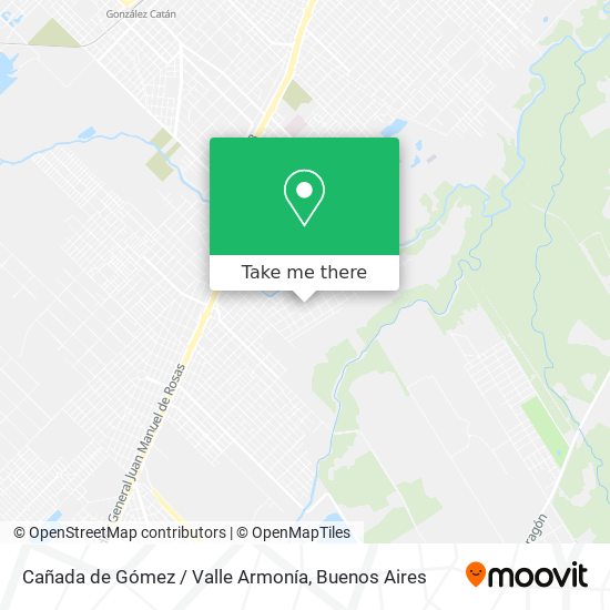 Mapa de Cañada de Gómez / Valle Armonía