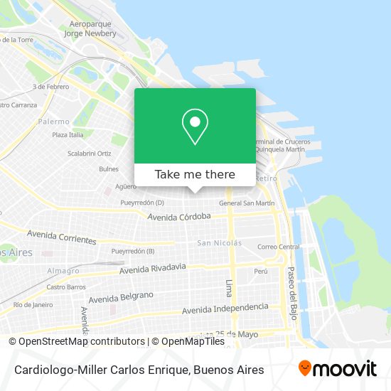 Cardiologo-Miller Carlos Enrique map