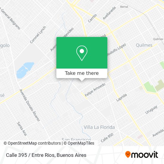 Calle 395 / Entre Ríos map