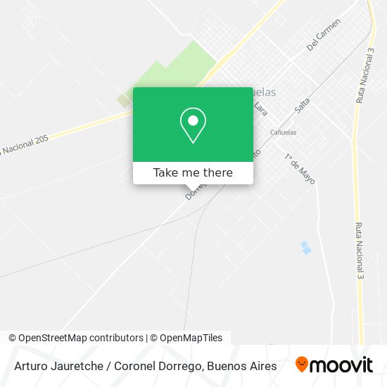 Arturo Jauretche / Coronel Dorrego map