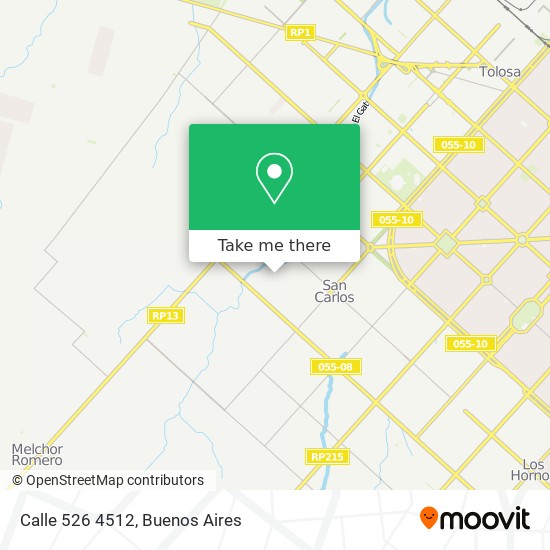 Calle 526 4512 map