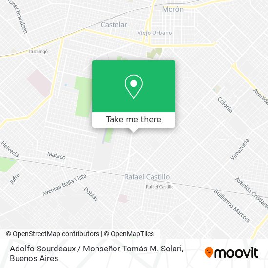 Mapa de Adolfo Sourdeaux / Monseñor Tomás M. Solari