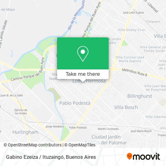Gabino Ezeiza / Ituzaingó map