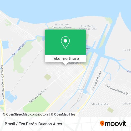 Brasil / Eva Perón map