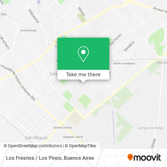 Los Fresnos / Los Pinos map