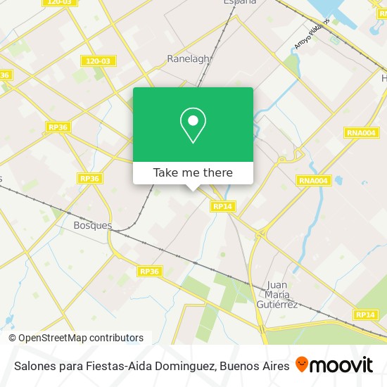 Salones para Fiestas-Aida Dominguez map