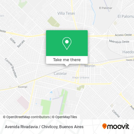 Avenida Rivadavia / Chivilcoy map