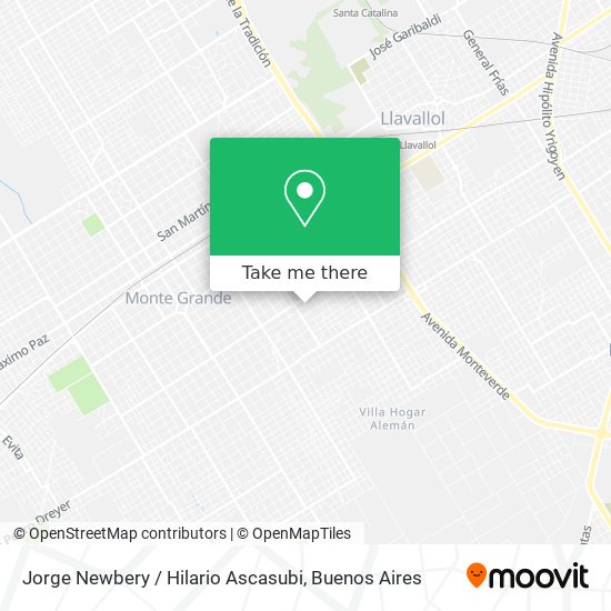 Jorge Newbery / Hilario Ascasubi map