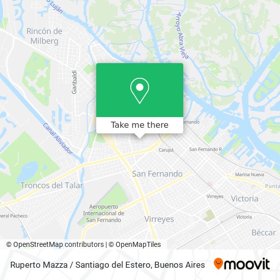 Ruperto Mazza / Santiago del Estero map